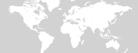Grey and white world map