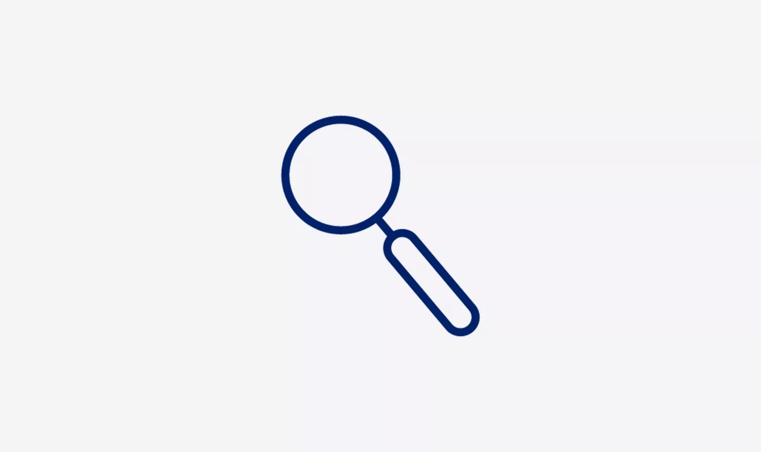Magnifying glass blue icon